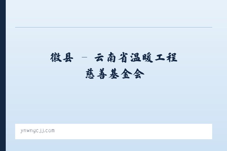 范镇 - 云南省温暖工程慈善基金会 列表图